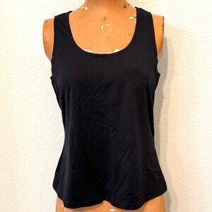 WORTH Sleeveless Navy Pullover Stretchy Tank Top Small Slinky Travel Style